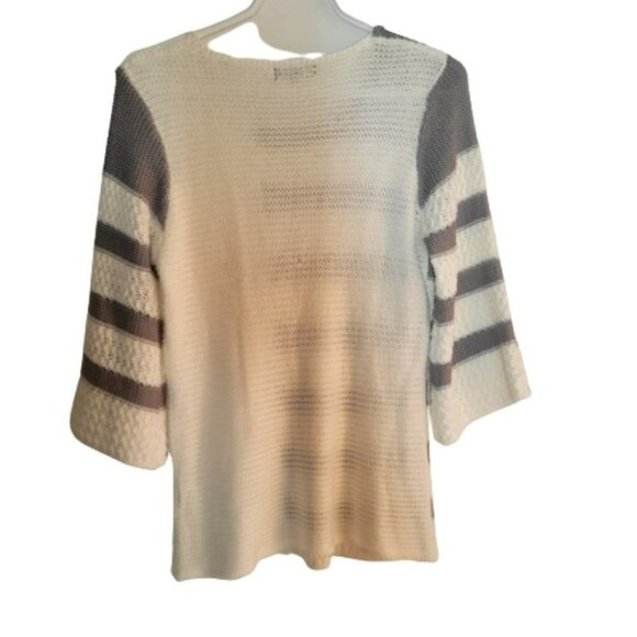 LACE pullover, sweater, longline, scoop neck large sleeve - Picture 4 of 6